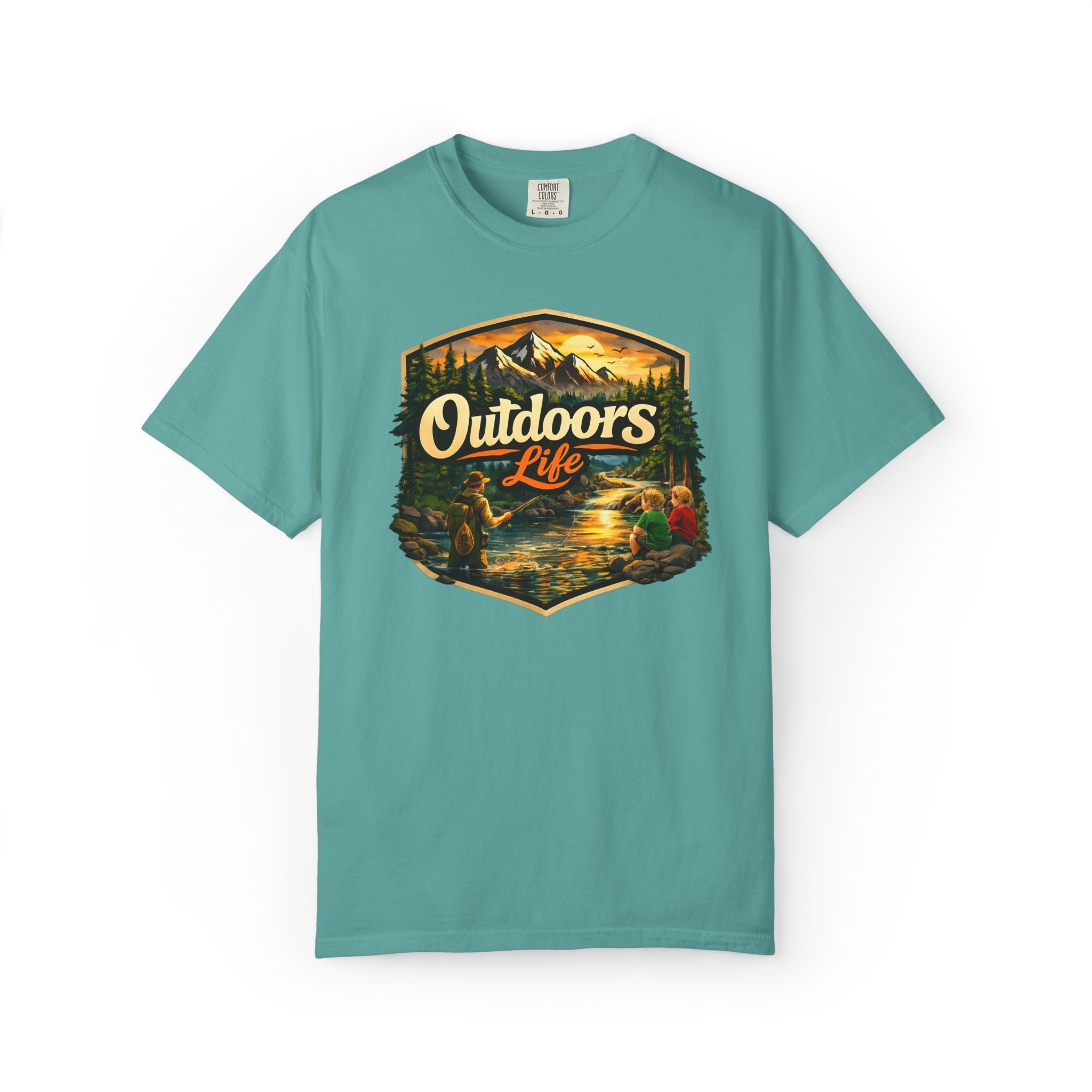 Outdoors Life T-Shirt — Vintage Camping & Fishing Graphic Tee