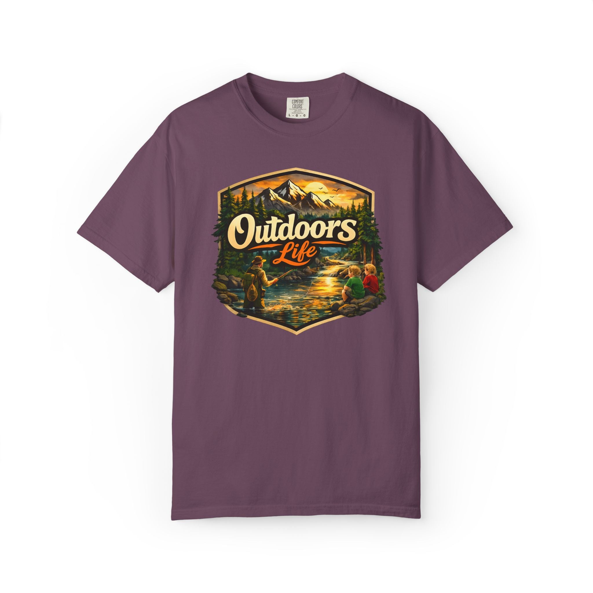 Outdoors Life T-Shirt — Vintage Camping & Fishing Graphic Tee