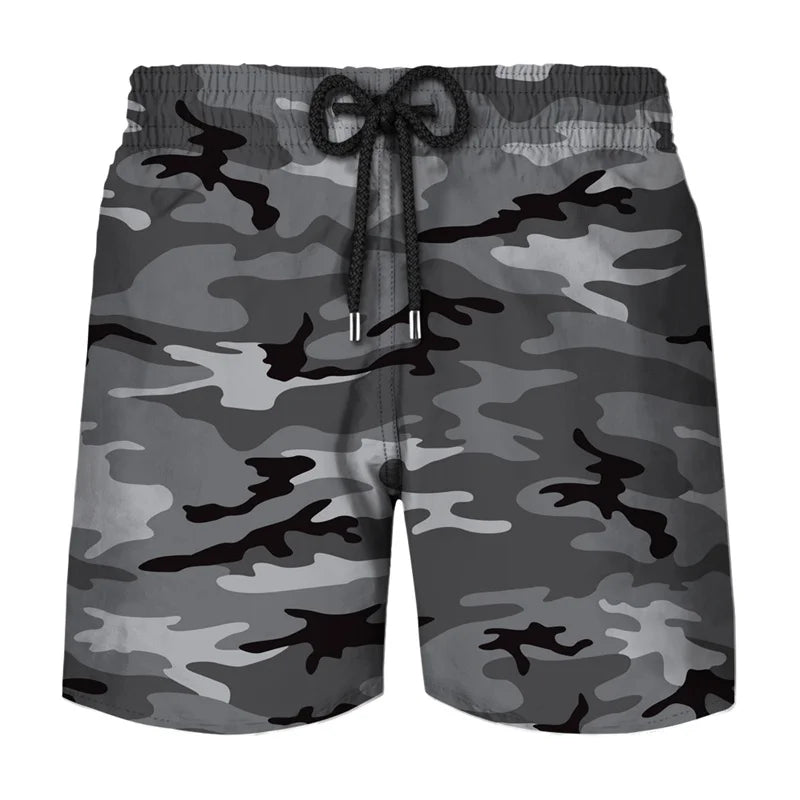 Camouflage Board Shorts Fashion 3D Printed Camo