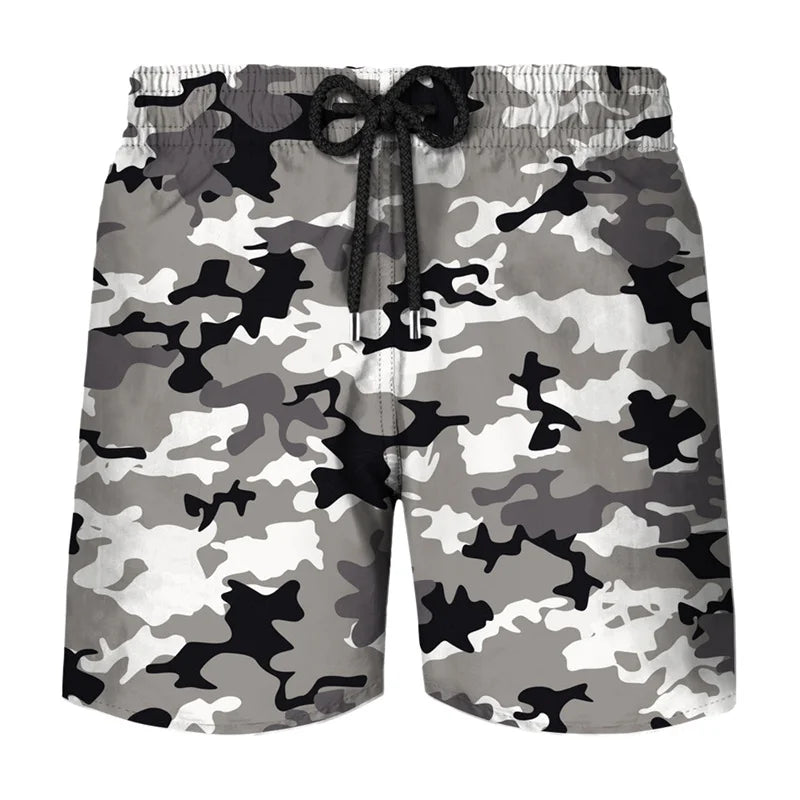 Camouflage Board Shorts Fashion 3D Printed Camo