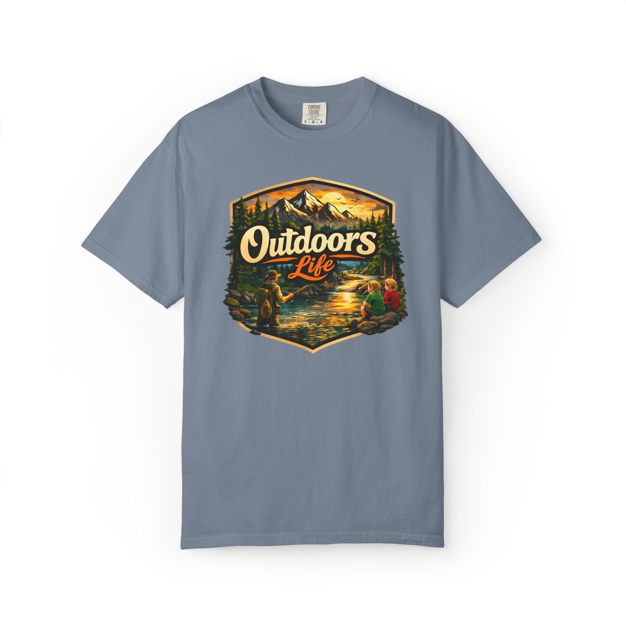 Outdoors Life T-Shirt — Vintage Camping & Fishing Graphic Tee