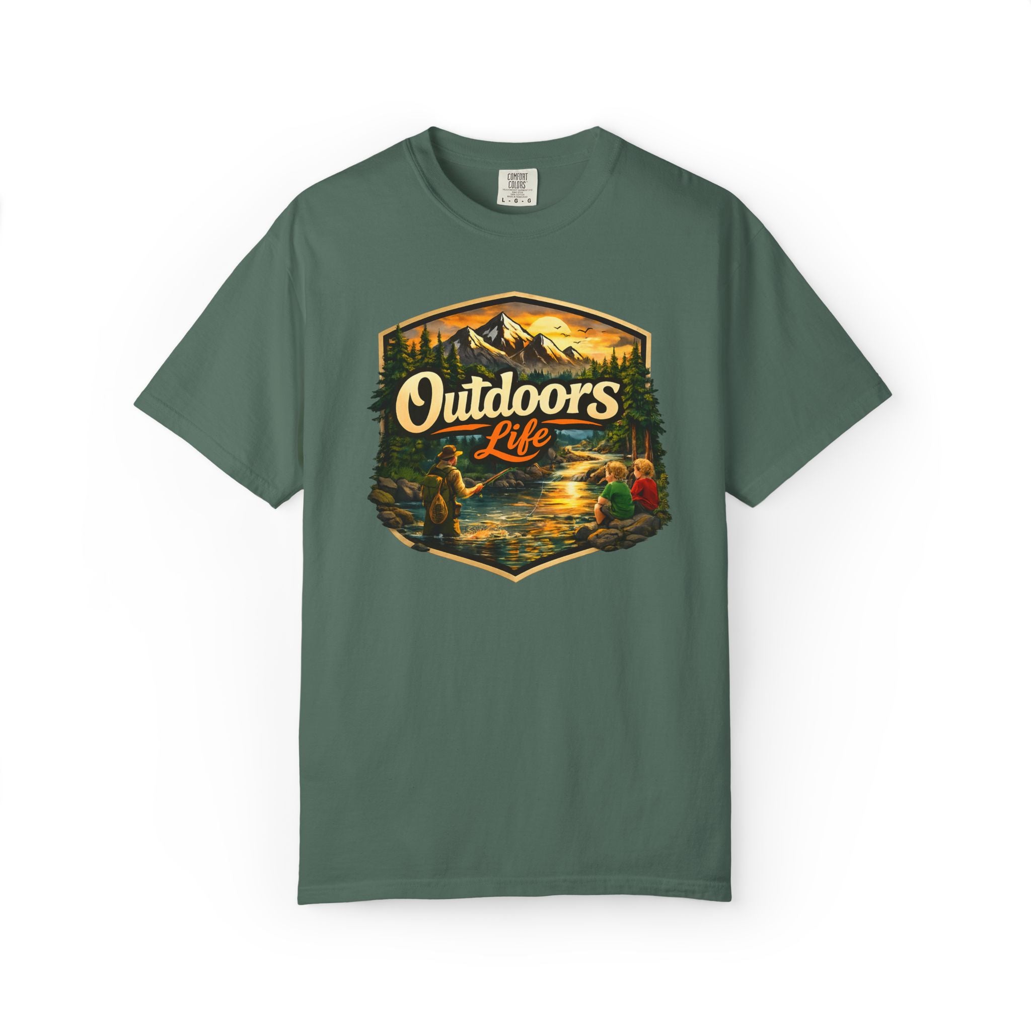 Outdoors Life T-Shirt — Vintage Camping & Fishing Graphic Tee