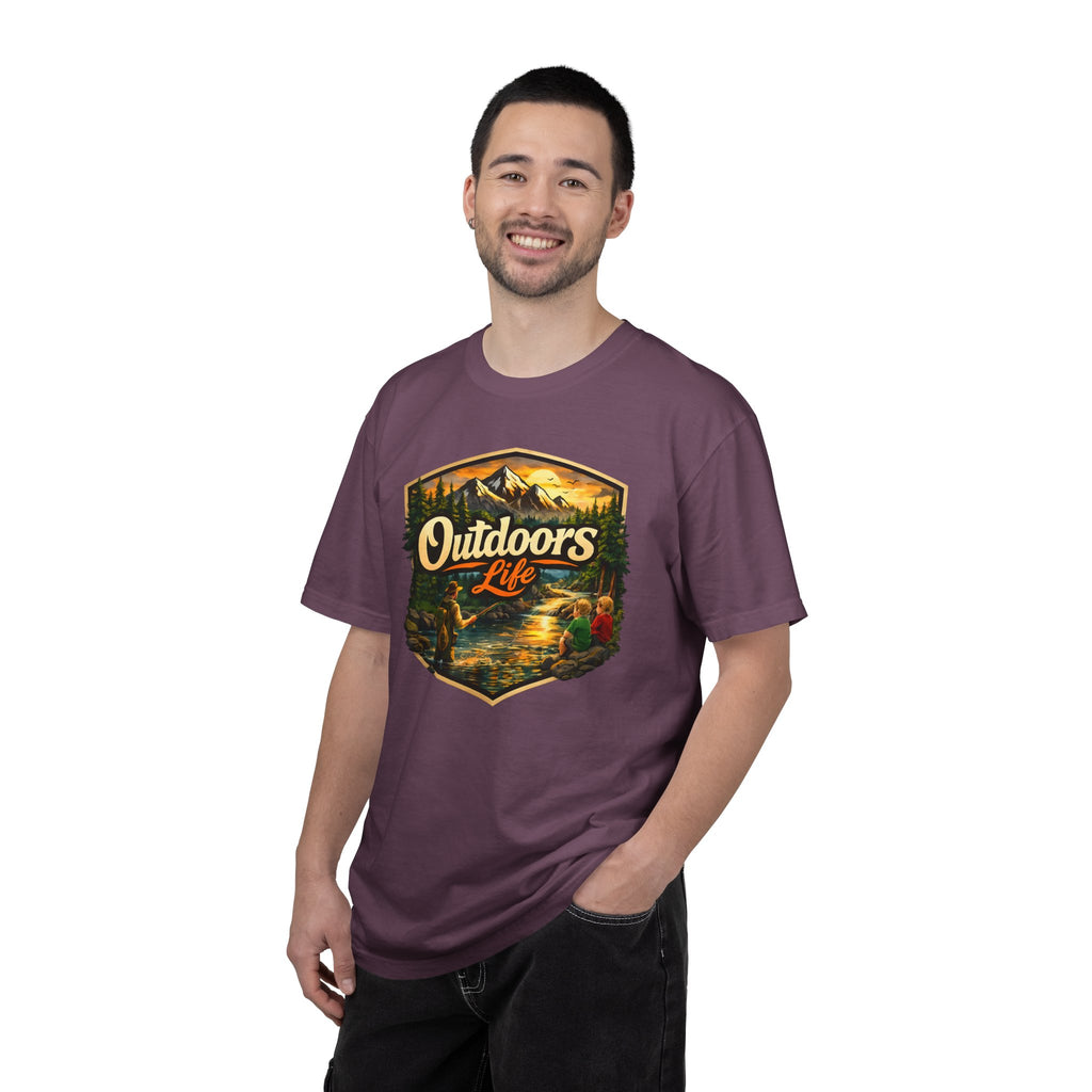 Outdoors Life T-Shirt — Vintage Camping & Fishing Graphic Tee