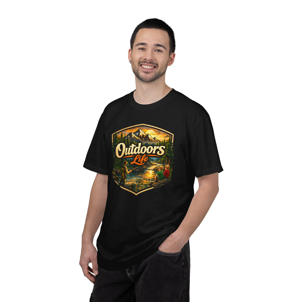 Outdoors Life T-Shirt — Vintage Camping & Fishing Graphic Tee