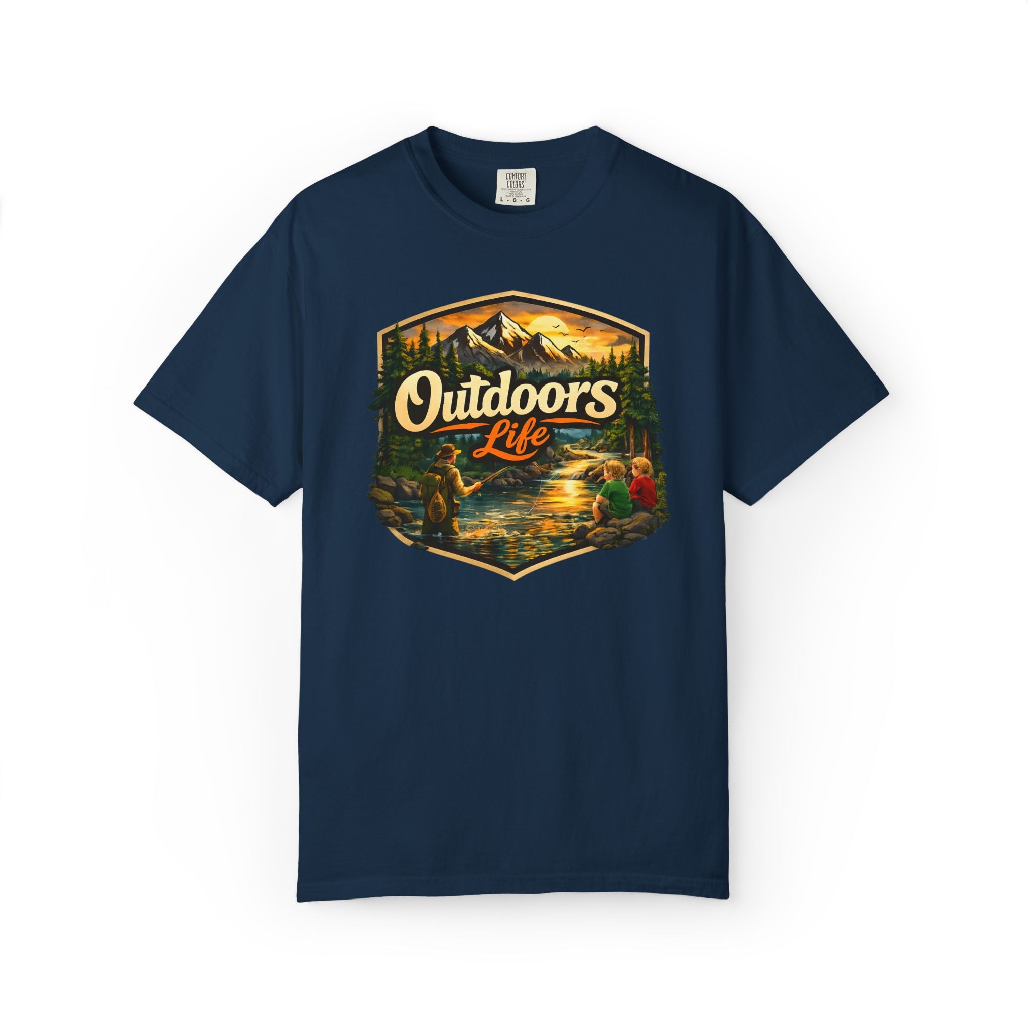 Outdoors Life T-Shirt — Vintage Camping & Fishing Graphic Tee