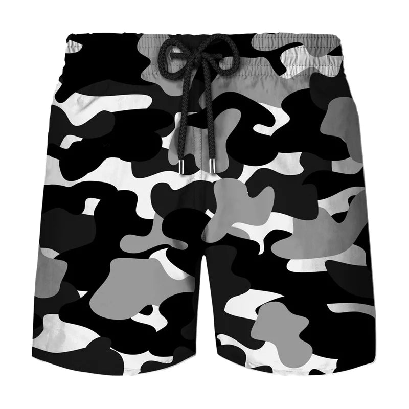Camouflage Board Shorts Fashion 3D Printed Camo