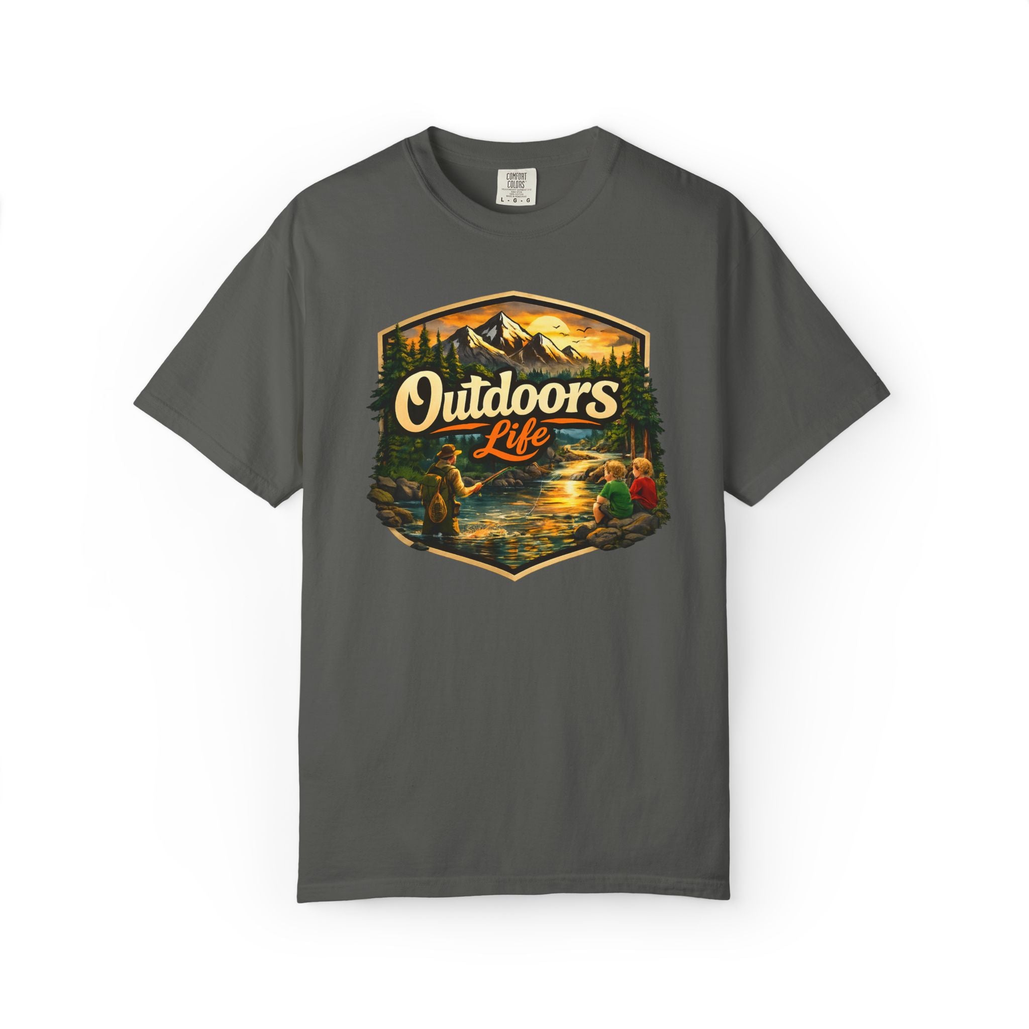 Outdoors Life T-Shirt — Vintage Camping & Fishing Graphic Tee