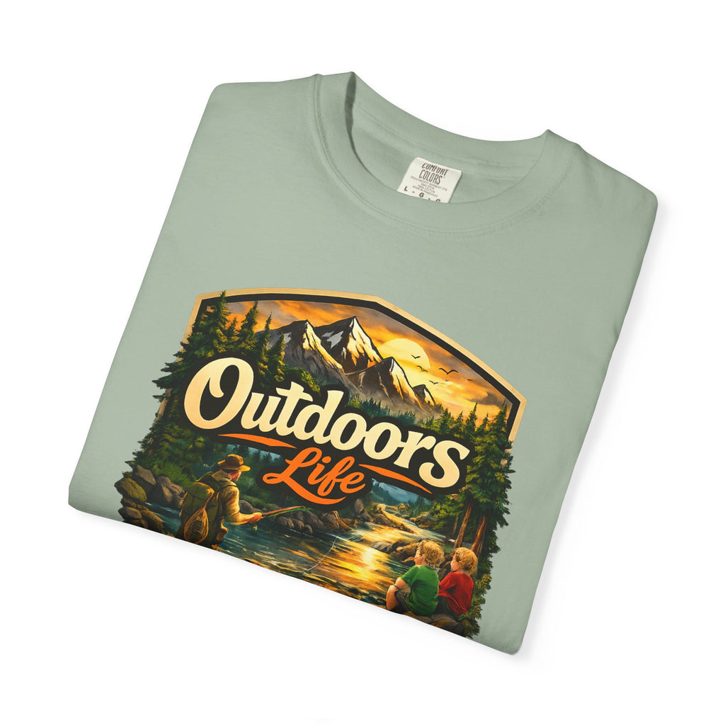 Outdoors Life T-Shirt — Vintage Camping & Fishing Graphic Tee