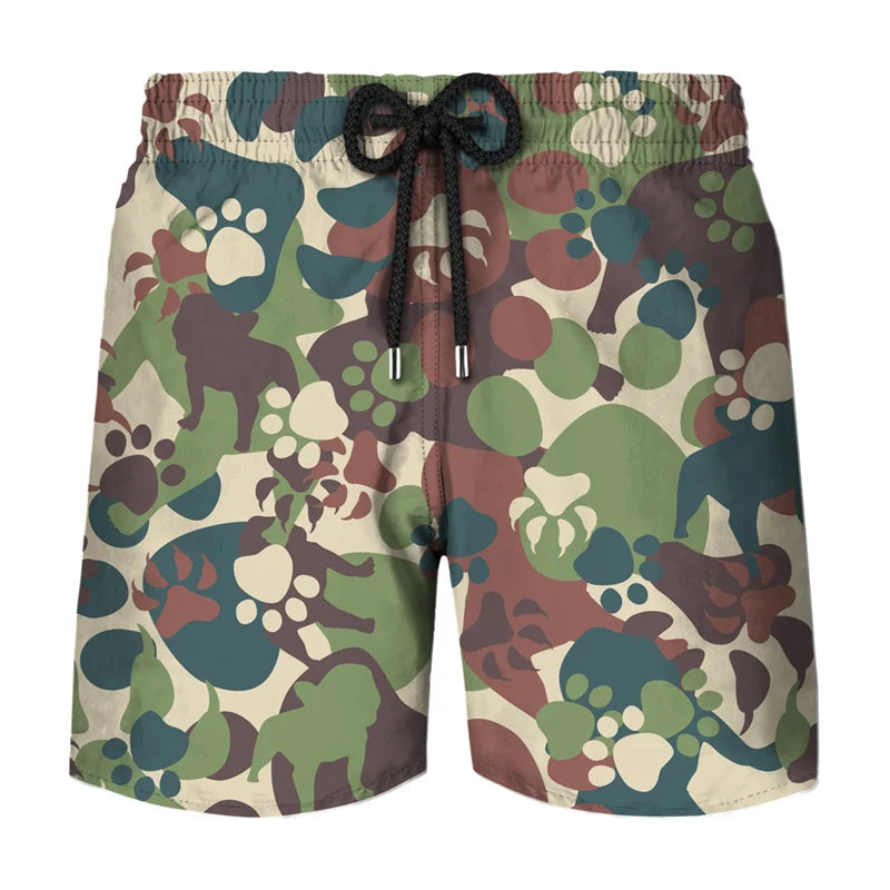 Camouflage Board Shorts Fashion 3D Printed Camo