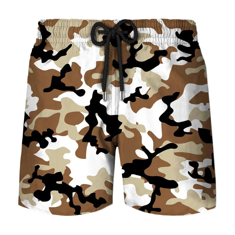 Camouflage Board Shorts Fashion 3D Printed Camo