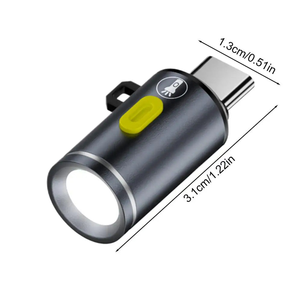 Type-C LED Camping Flashlight Portable Pocket Flashlight Outdoor Lighting Device Super Bright Waterproof Torch for Camping