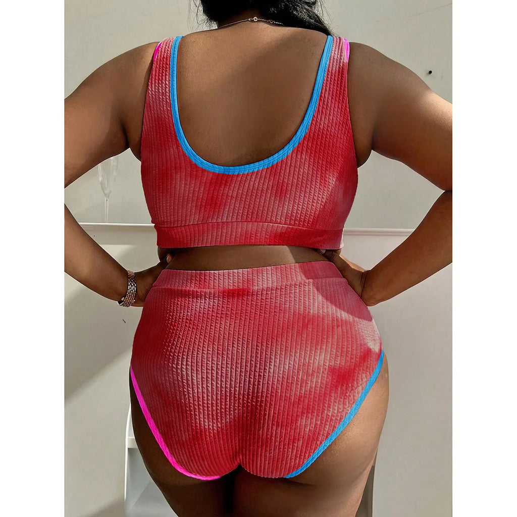 Tie-Dye Plus Size Bikini Set