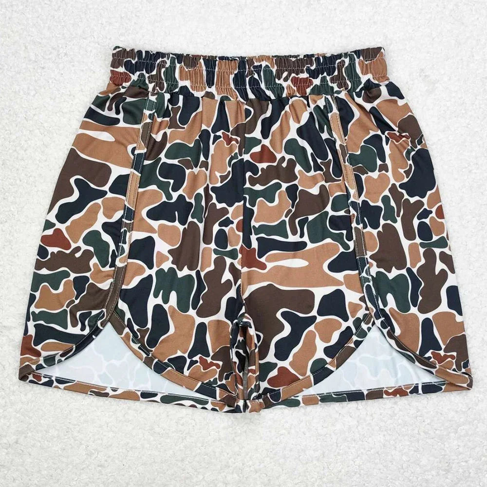 Women's Grey Camo Shorts — Casual Summer Bottoms