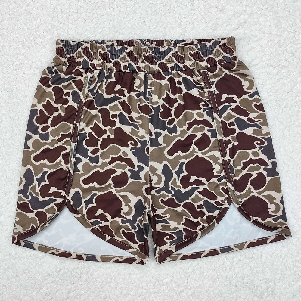 Women's Grey Camo Shorts — Casual Summer Bottoms