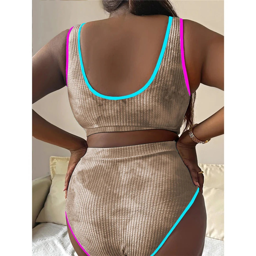 Tie-Dye Plus Size Bikini Set
