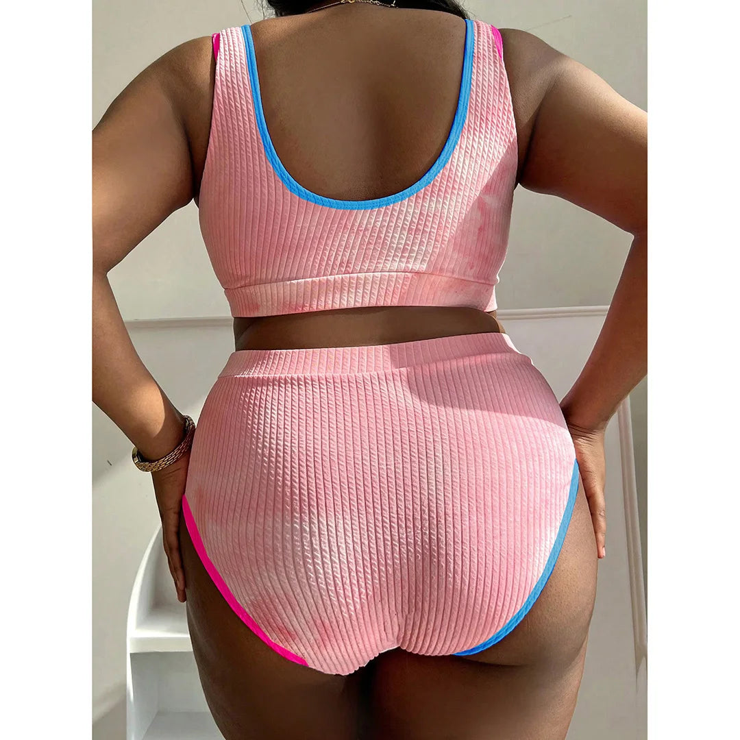 Tie-Dye Plus Size Bikini Set