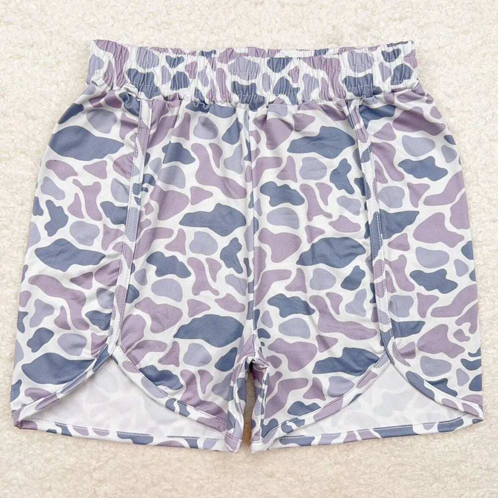 Women's Grey Camo Shorts — Casual Summer Bottoms
