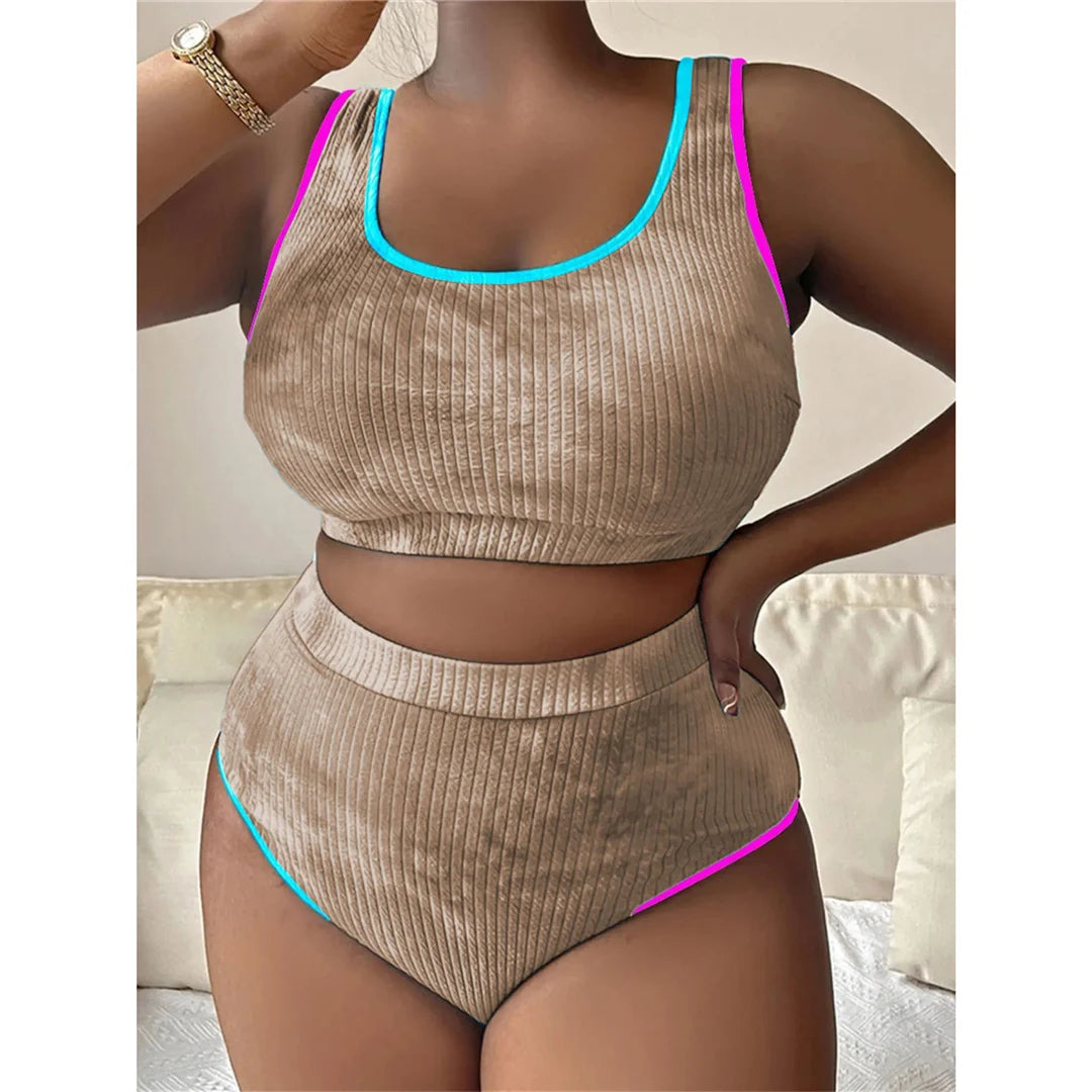 Tie-Dye Plus Size Bikini Set