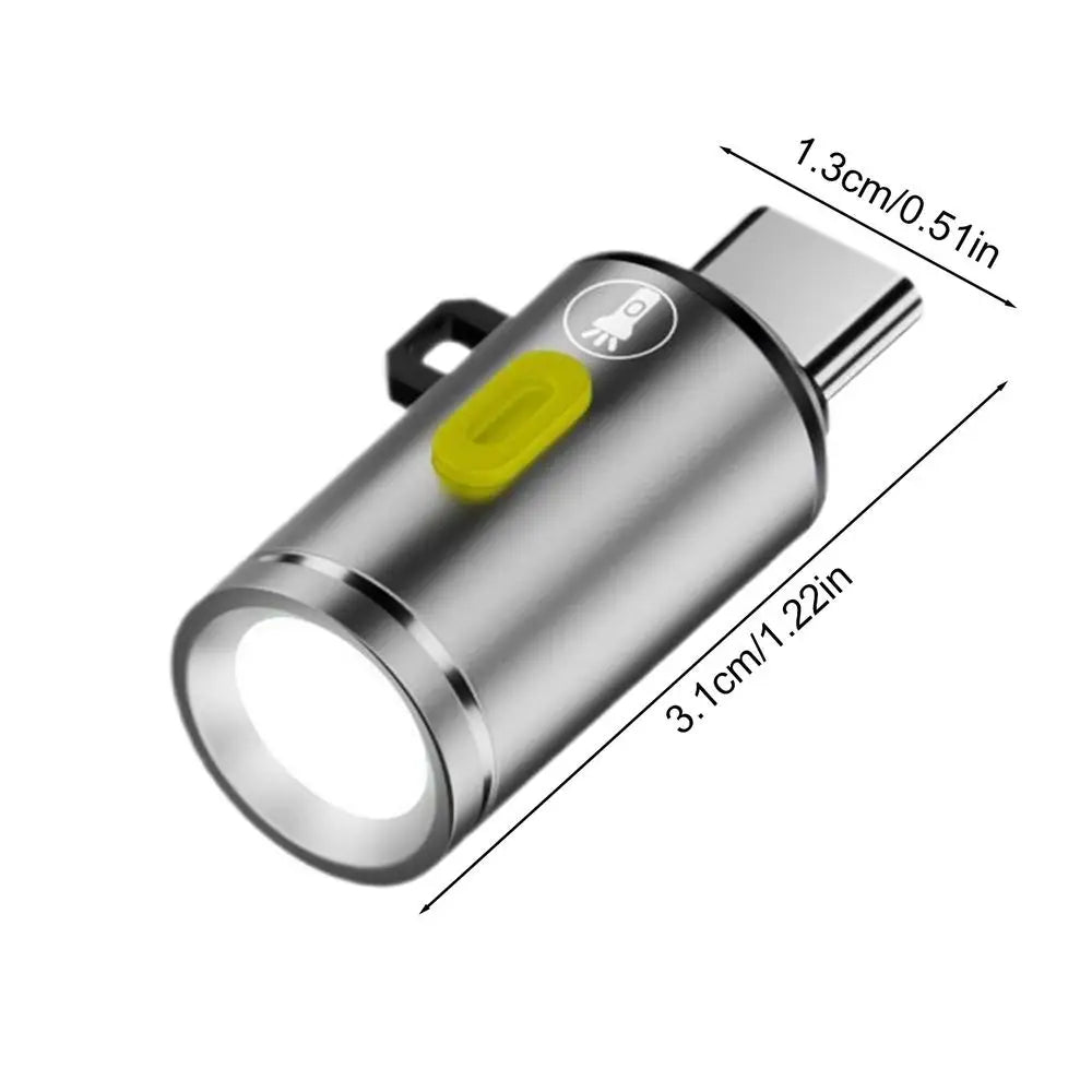 Type-C LED Camping Flashlight Portable Pocket Flashlight Outdoor Lighting Device Super Bright Waterproof Torch for Camping
