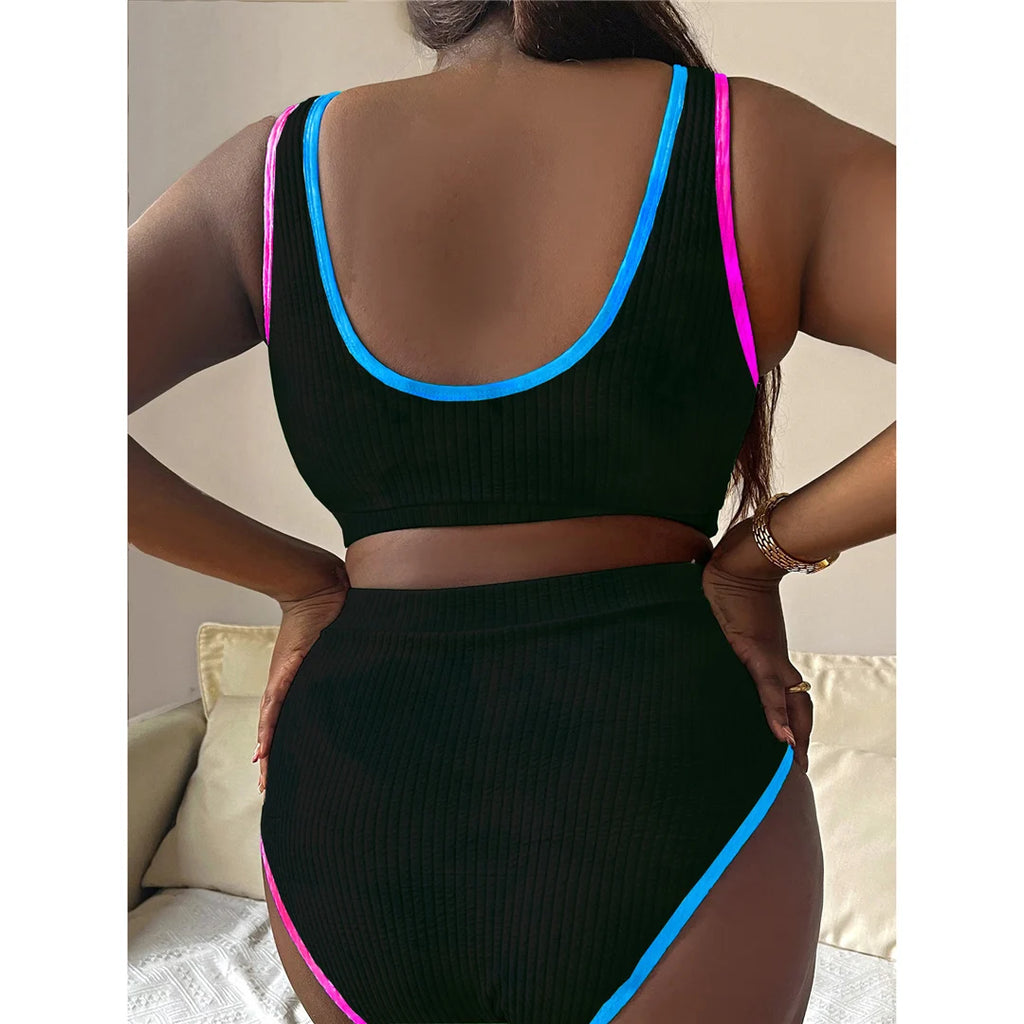 Tie-Dye Plus Size Bikini Set