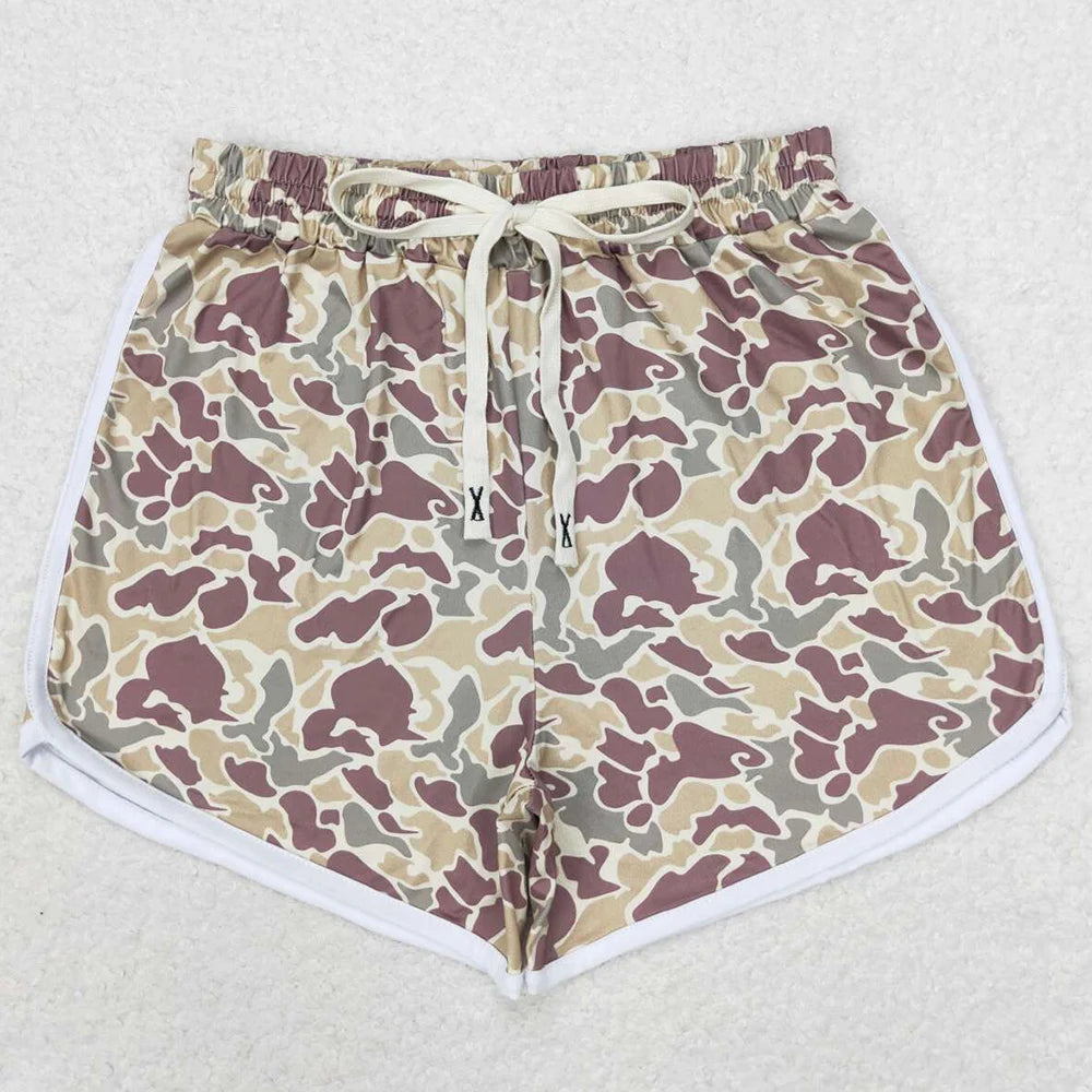 Women's Grey Camo Shorts — Casual Summer Bottoms