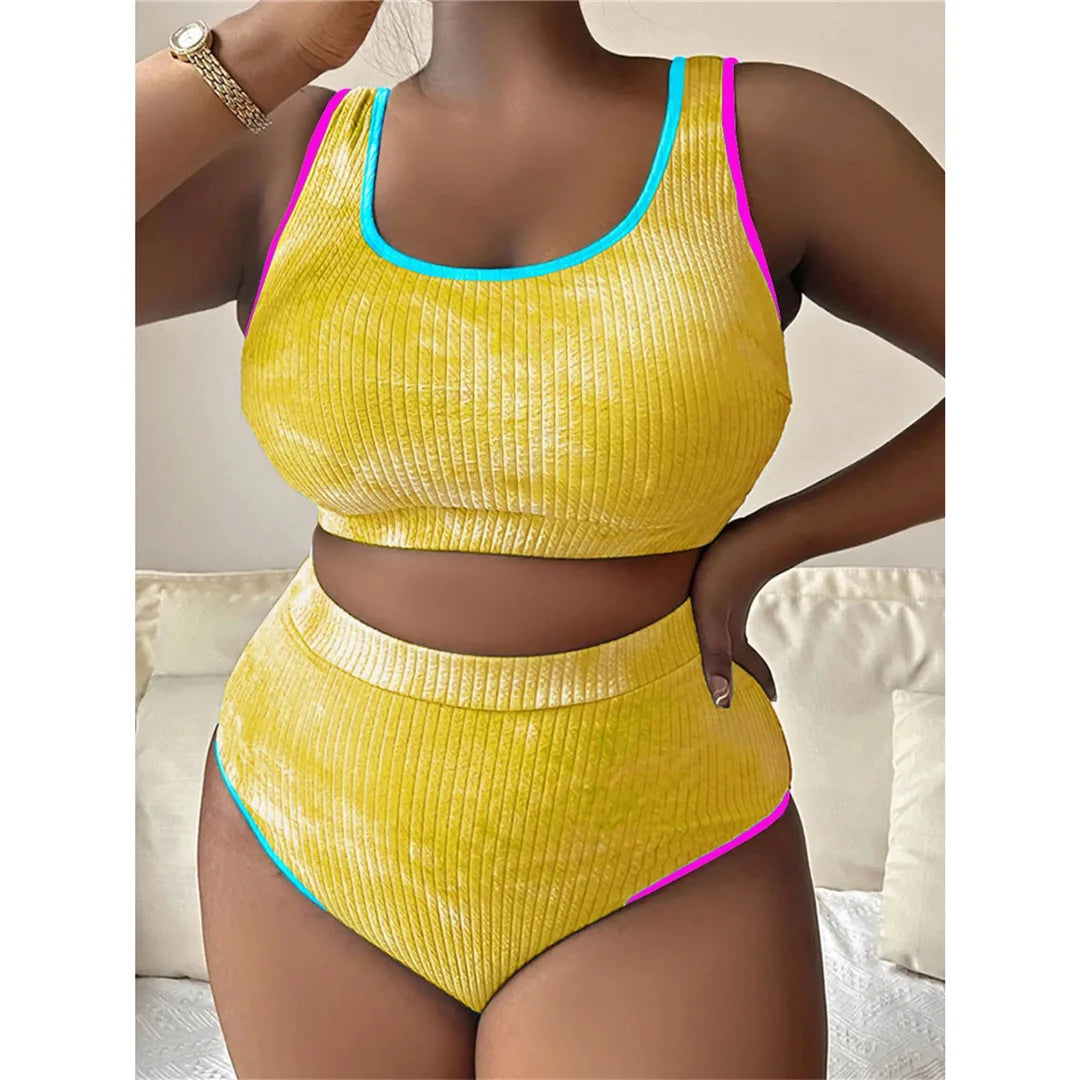 Tie-Dye Plus Size Bikini Set