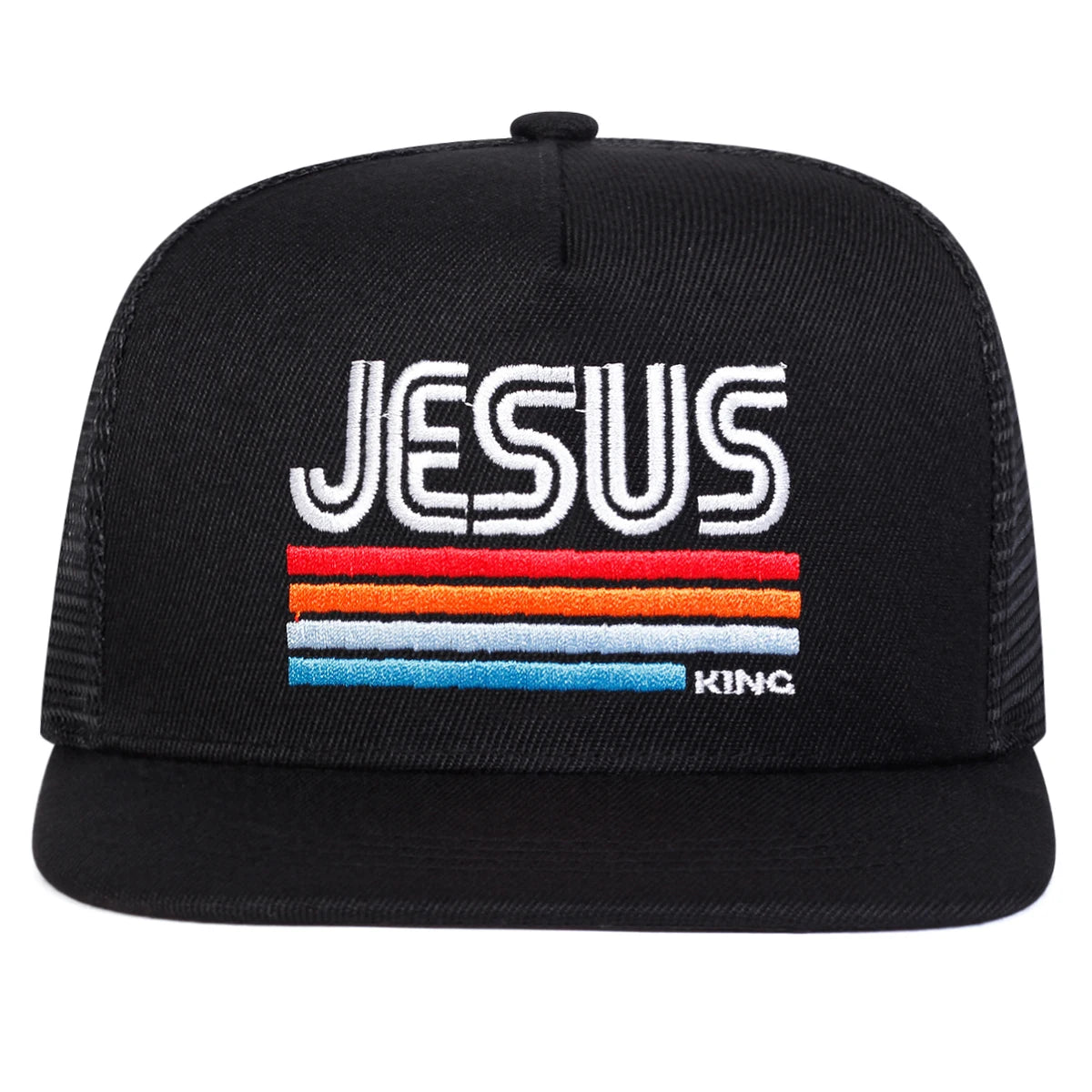 Unisex JESUS Letter Embroidery Hip-hop Net Hats Spring Summer Outdoor Adjustable Casual Baseball Caps Sunscreen Hat Sports Cap