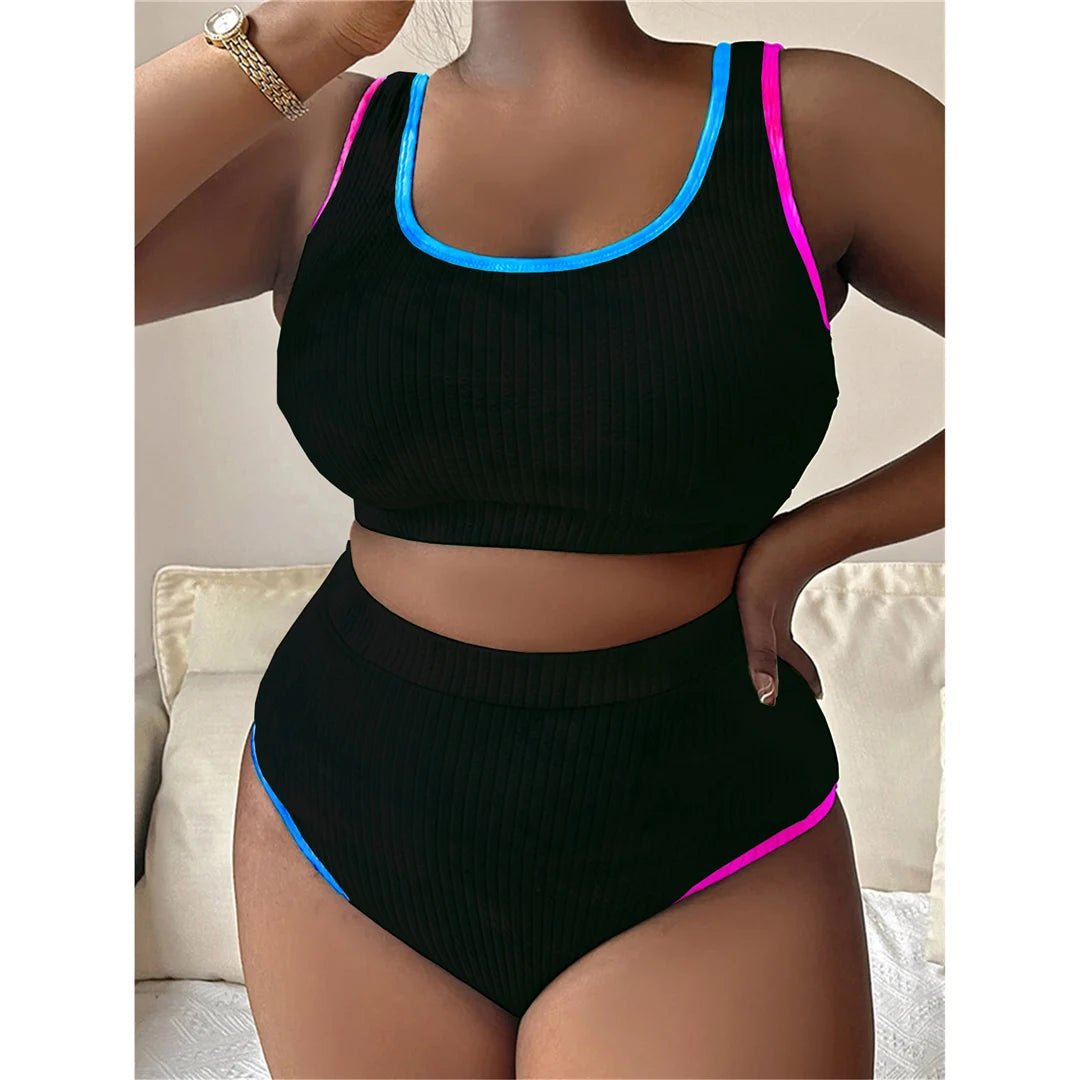 Tie-Dye Plus Size Bikini Set
