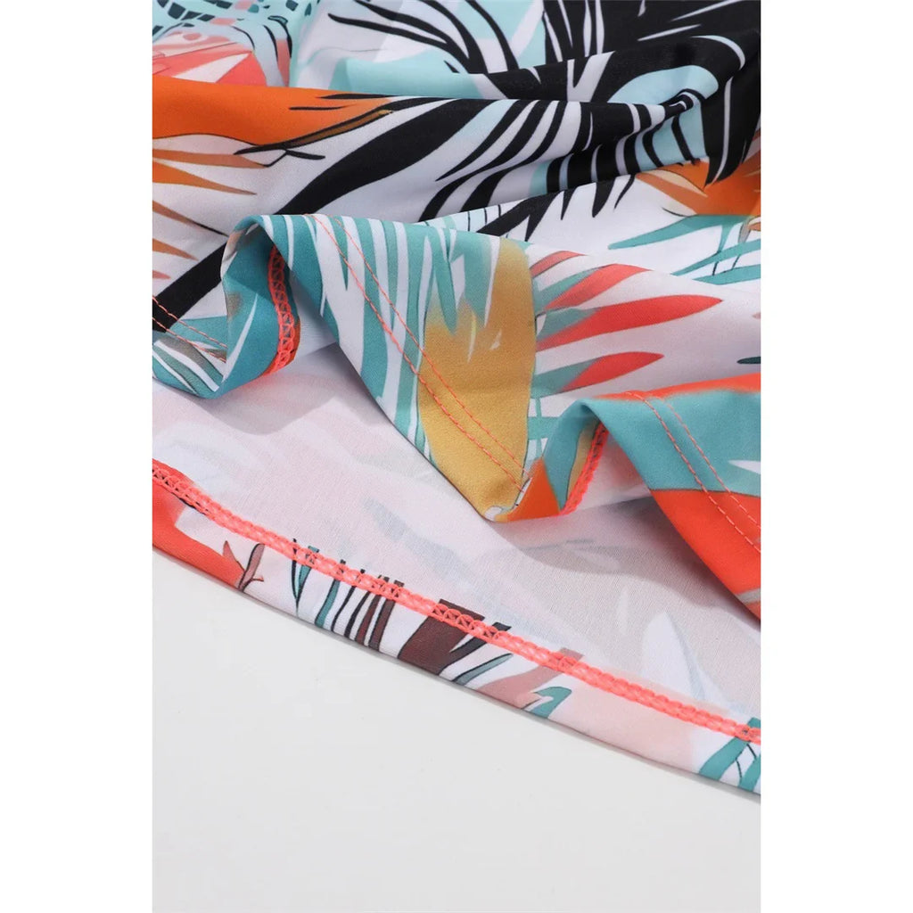 Printed Plus Size Bikini Set