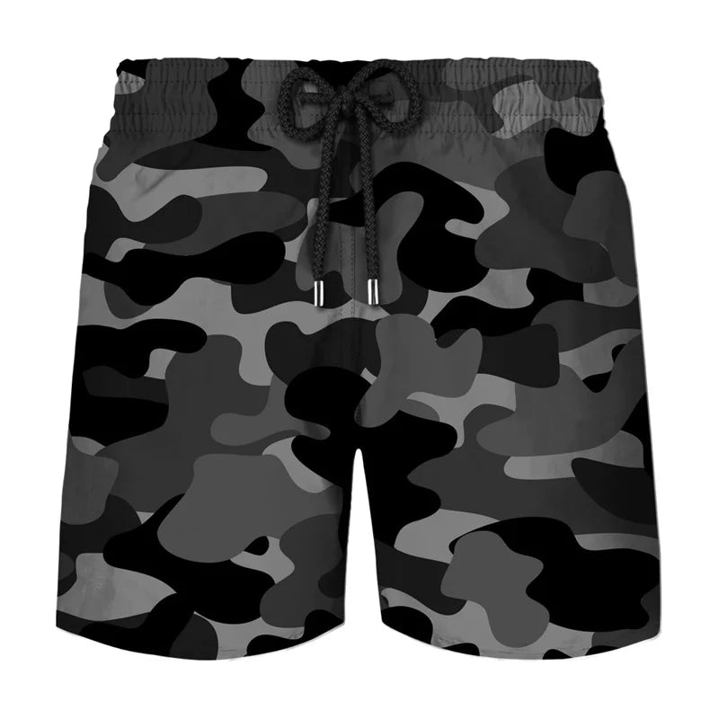 Camouflage Board Shorts Fashion 3D Printed Camo