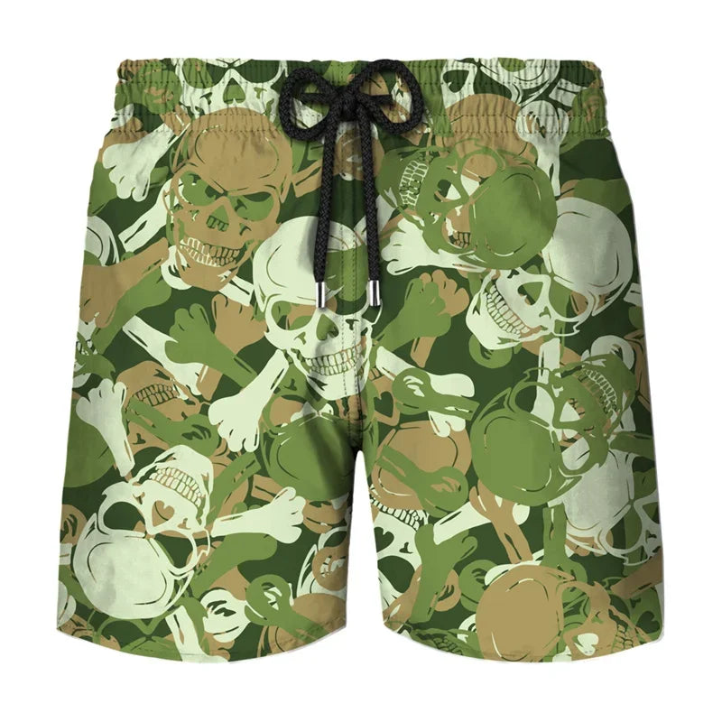 Camouflage Graphic Beach Shorts Men 3D Camo