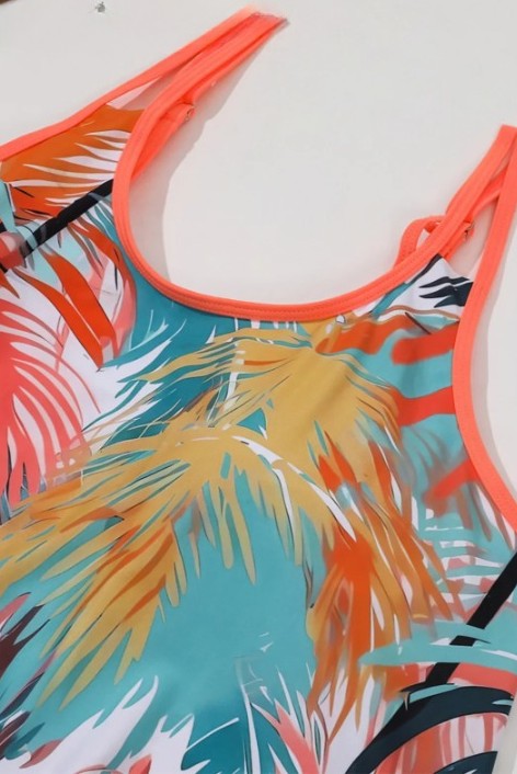Printed Plus Size Bikini Set